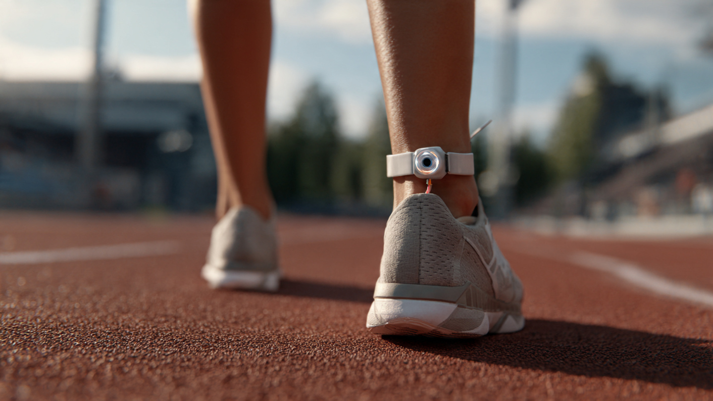 Wearable IMU sensor on ankle for gait analysis