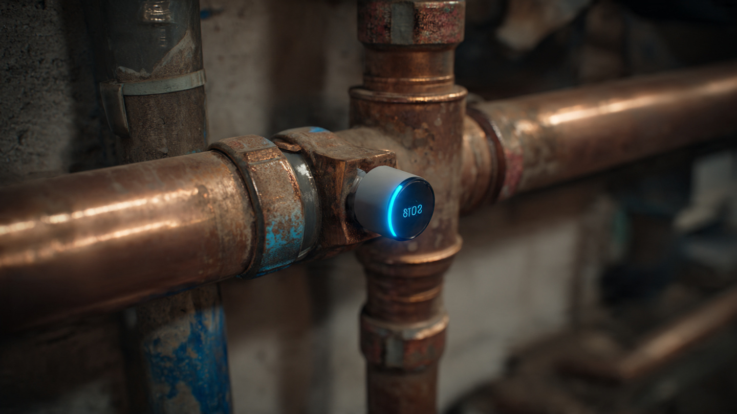 Water pipe leak detection sensor