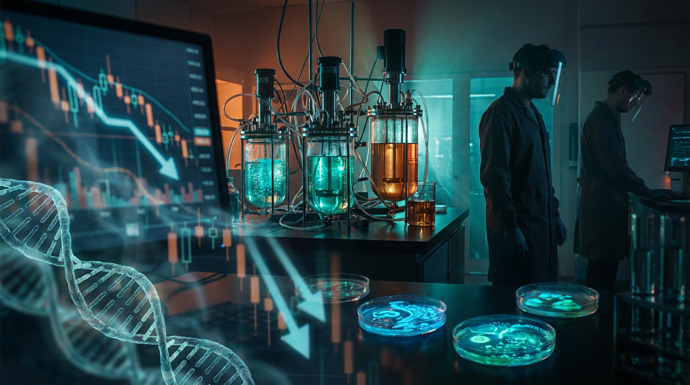 Synthetic biology laboratory with bioreactors